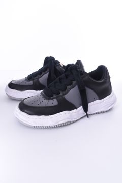 "WAYNE LOW" OG sole leather Low-Top sneaker / オリジナルソール レザー ローカットスニーカー ブラック / グレー