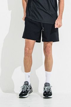 TV NYLON SHORTS / ナイロンマイクロファイバー ルーズフィット ショートパンツ ブラック
