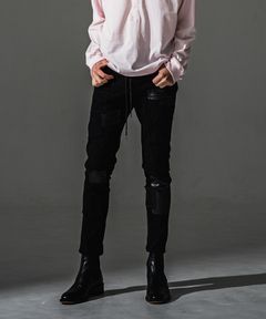 MICK DENIM JERSEY / 定番 デニム ジャージーンズ （ブラックリメイク）（9月上旬入荷予定）※オーダー締切:5月23日(土)17時