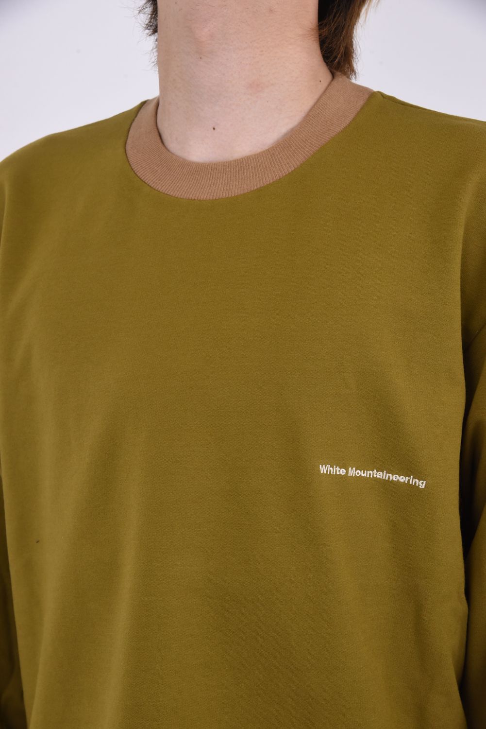 HEM DRAW CORD CREWNECK SWEAT SHIRT / アレンジヘムコード ライト裏毛 スウェットプルオーバー ブラウン