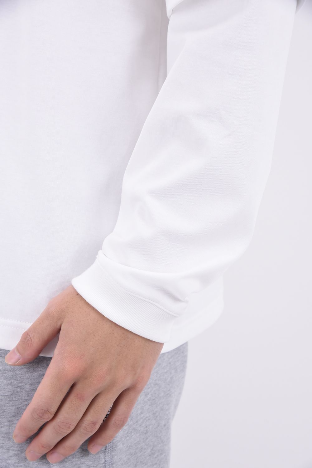 FAKE LAYERED LONGSLEAVE / ロングスリーブフェイクレイヤードTシャツ ホワイト