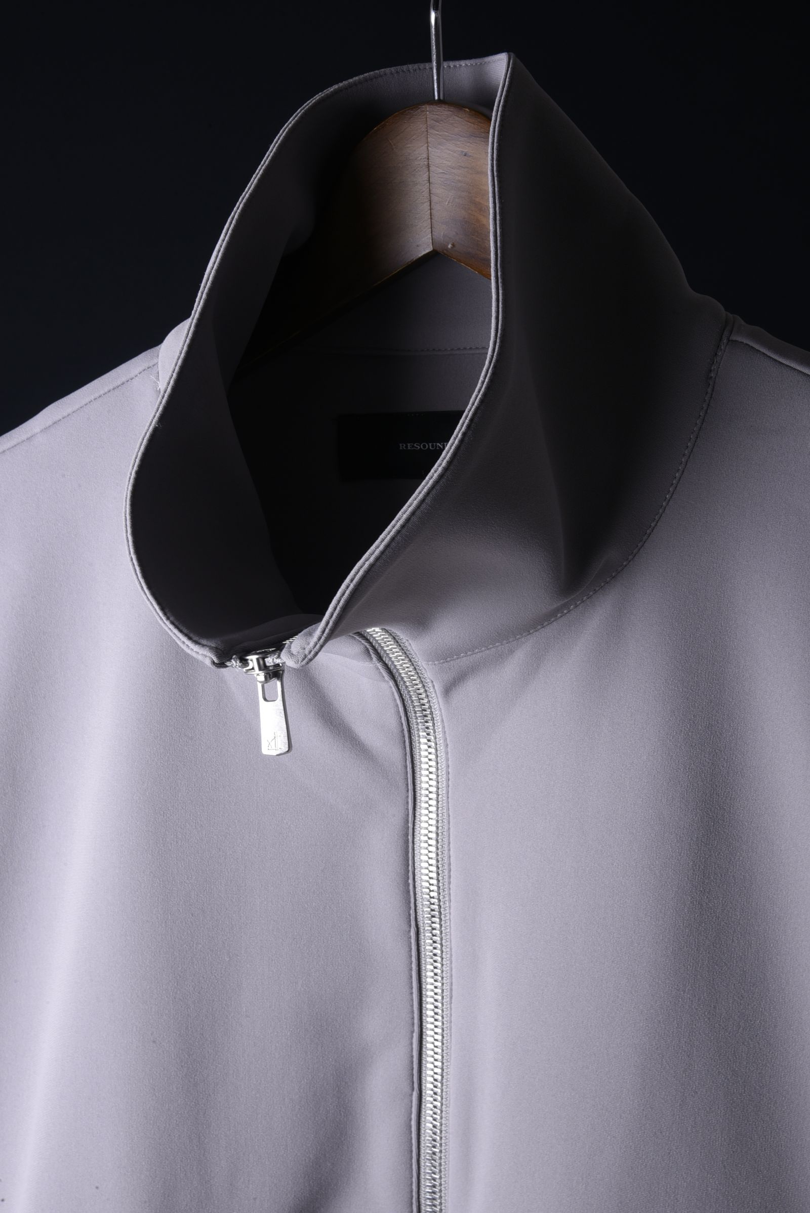 NYLON FLEECE OVER TRACK JK / 裏起毛 高機能ナイロンマイクロファイバー トラックジャケット グレー