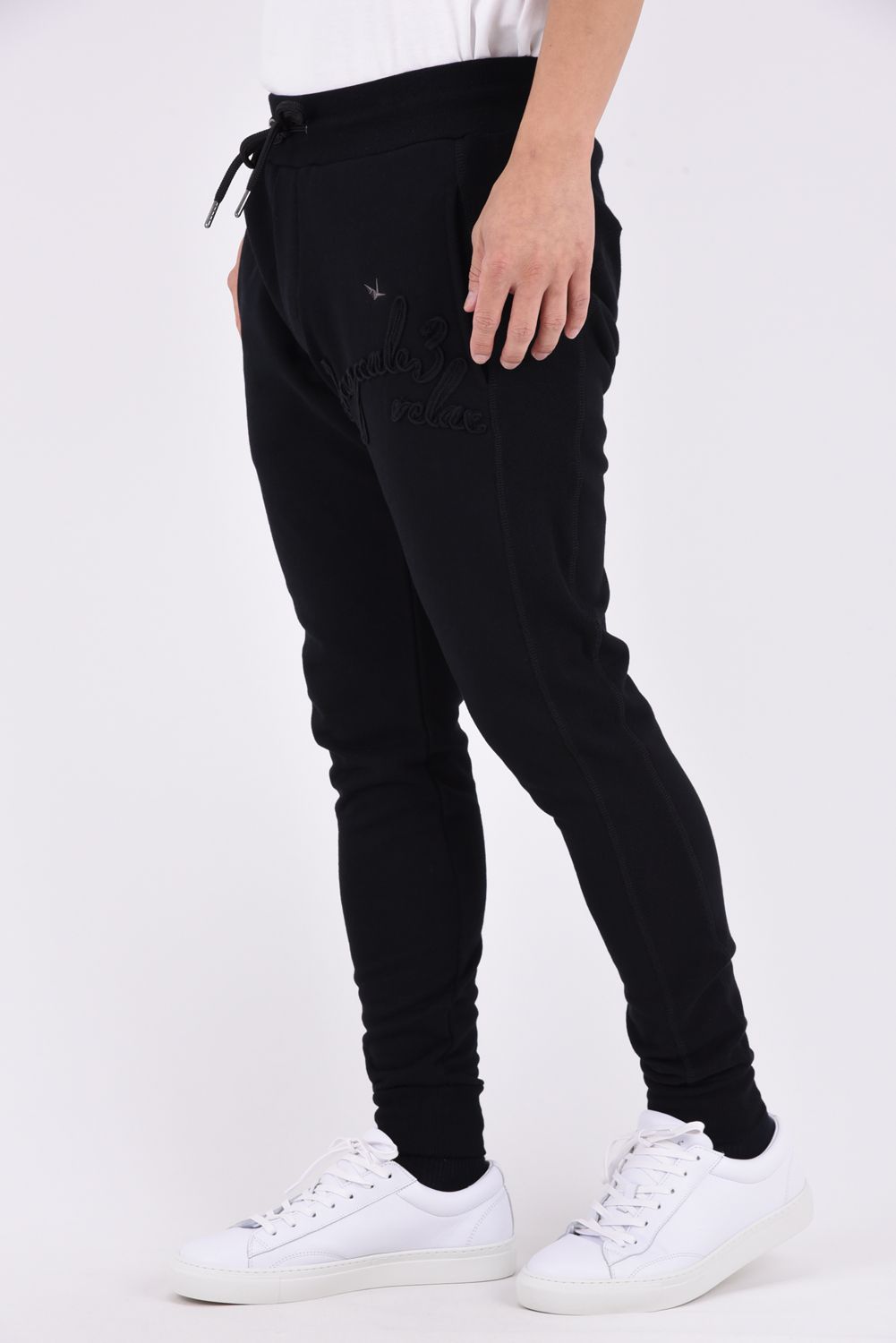 【26AW】 HEAVY FRENCH TERRYSCRIPT CODE LOGO LONG PANTS / フレンチテリー ロープロゴ ロングパンツ (ブラック)