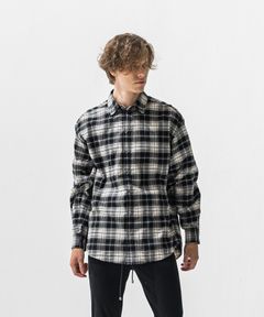 FLANNEL JACKSHIRTS  / オーガニックコットン フランネルシャツ (ブラック) (1月上旬入荷予定) ※オーダー締切:9月7日(月)17時