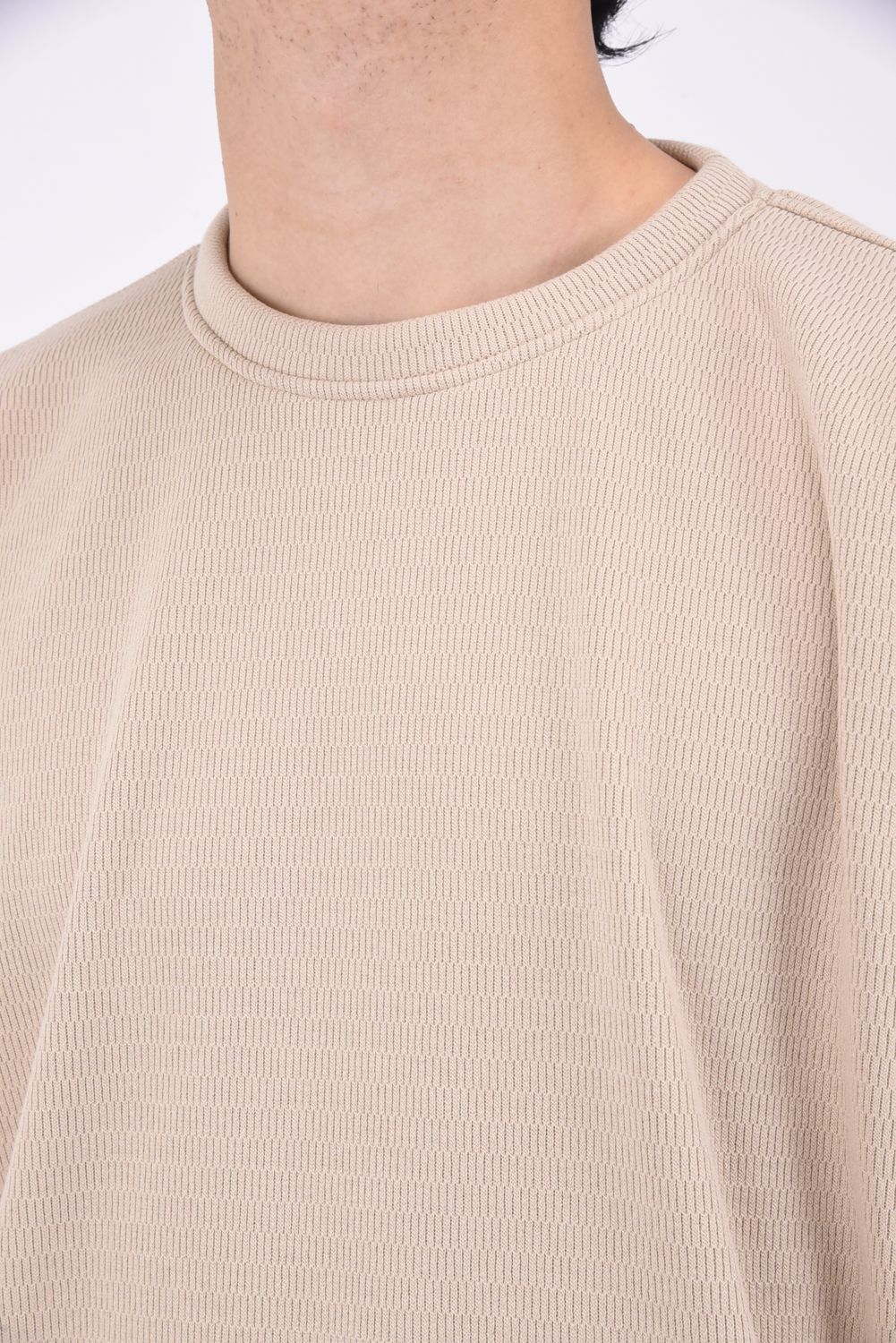 リサウンドクロージング トレーナー裏起毛　ベージュ RESOUND CLOTHING - THERMAL LOOSE TRAINER / 【定番商品】 裏
