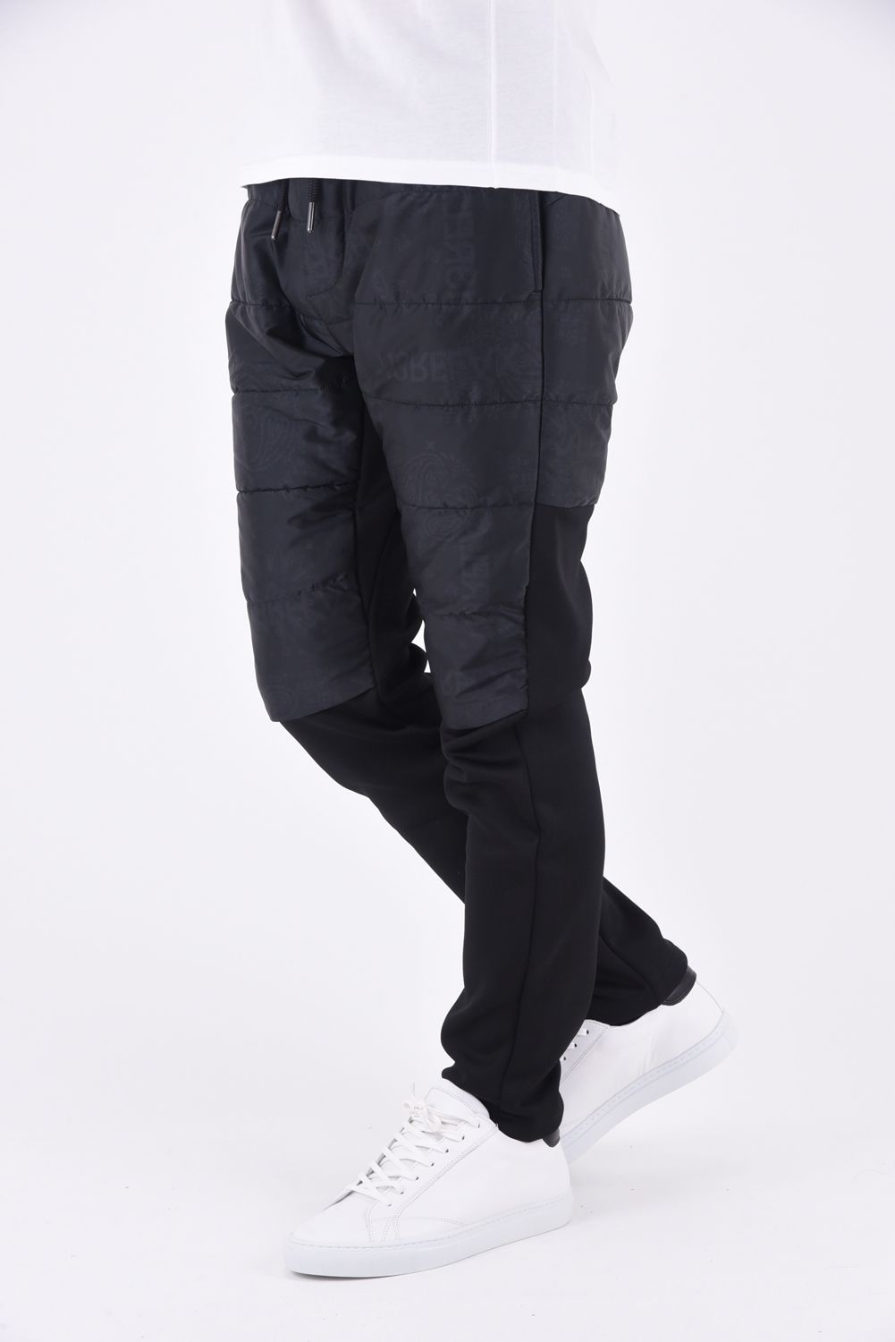 1PIU PAISLEY PANTS / コンビネーション 中綿パンツ ブラック