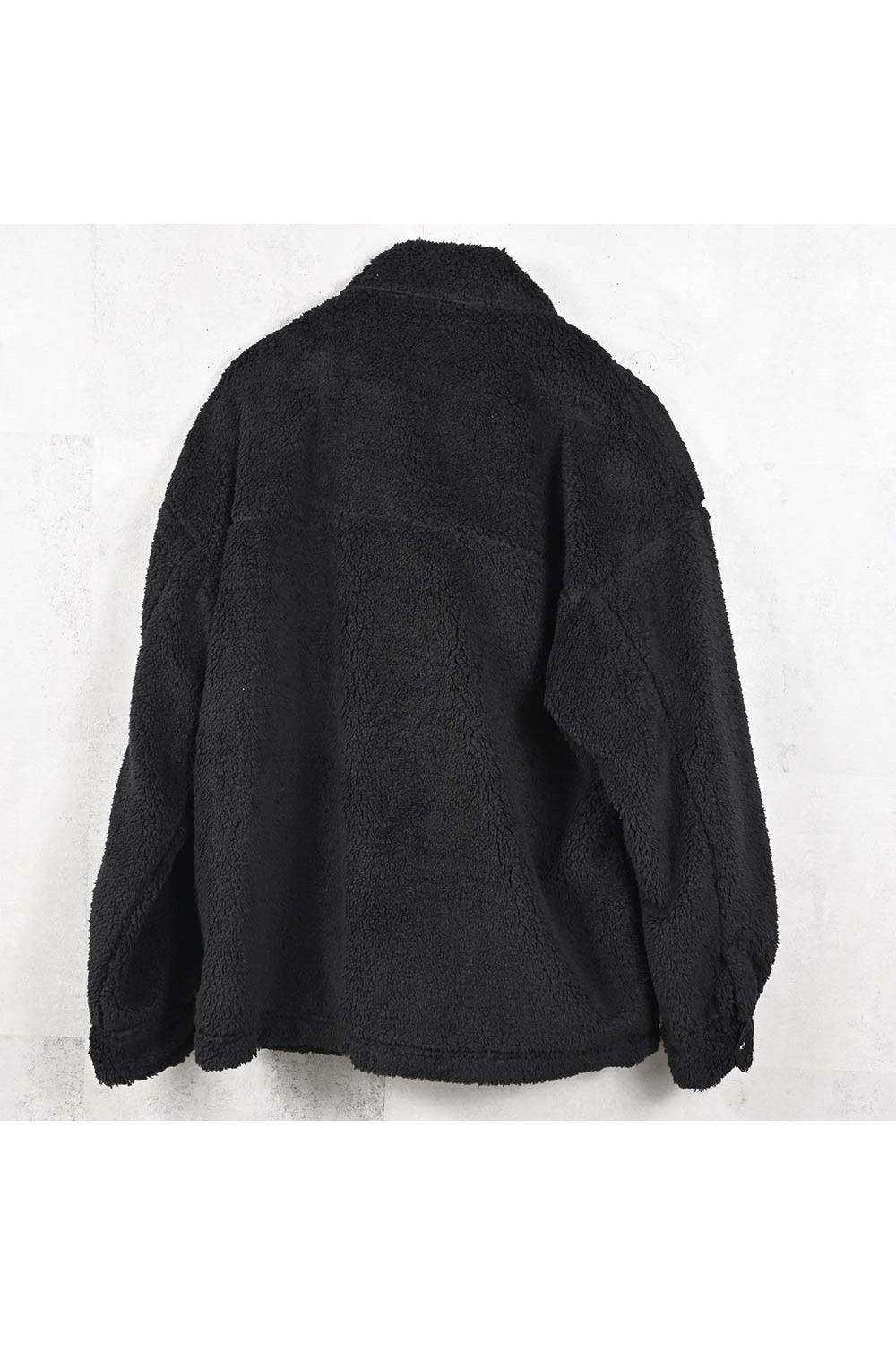 BOA OVER CPO / 【定番商品】 ドロップショルダー ボアブルゾン (ブラック) (11月上旬入荷予定) ※オーダー締切：9月1日(月)18:00