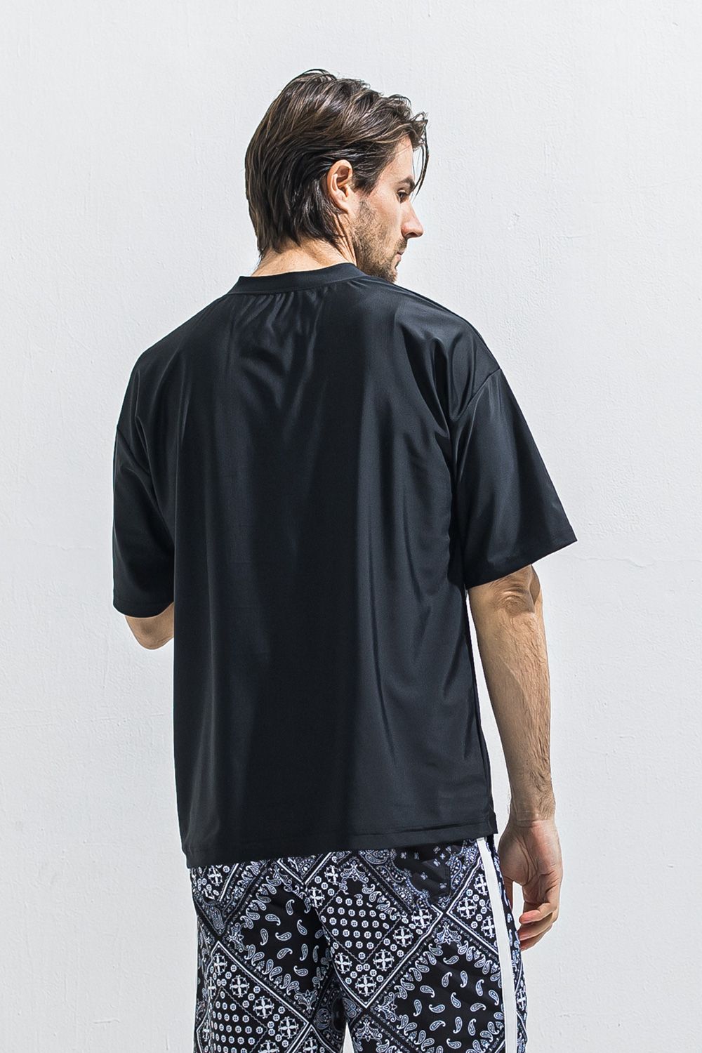 RC RUSH OVER TEE / ロゴ ラッシュガード オーバーサイズ Tシャツ （ブラック/ブラック） (6月上旬入荷予定) ※オーダー締切:2月15日(日)18時