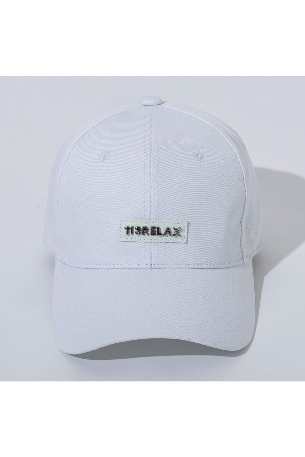 PLATE LOGO CAP / プレートロゴ キャップ (ホワイト) (8月上旬入荷予定)