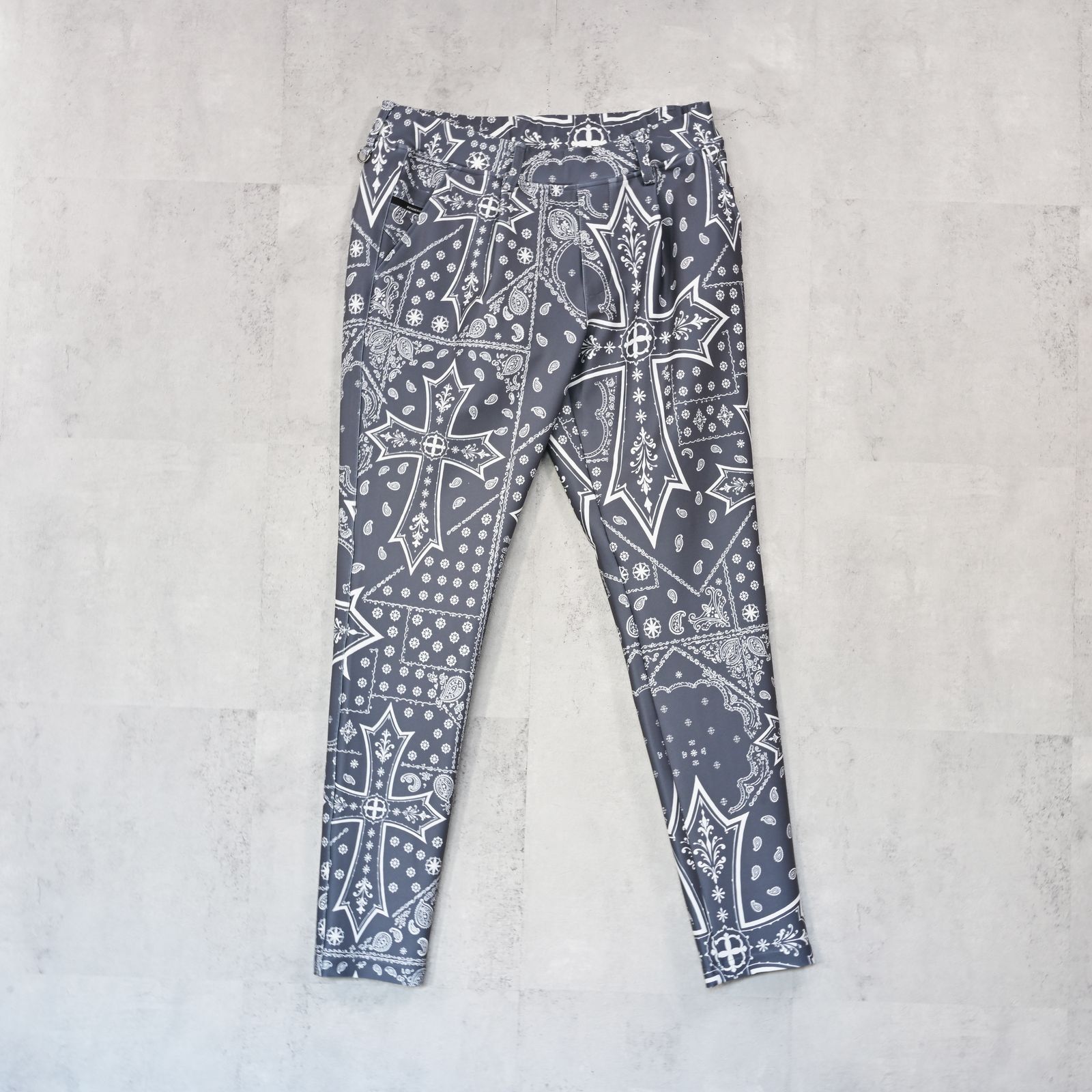 CHRIS EASY TUCK PANTS / ハイテンショントリコット スラックスイージータックパンツ (クロスグレー ) (1月上旬入荷予定) ※オーダー締切:9月7日(月)17時