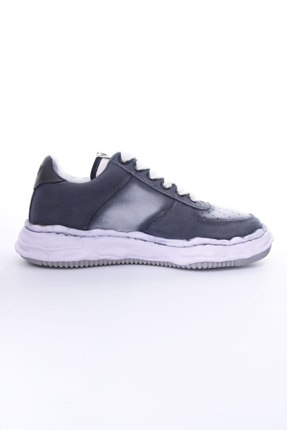 "WAYNE" OG Sole Effect Canvas Low-top Sneaker / オリジナルソール スプレーエフェクト キャンバス ローカットスニーカー ブラック
