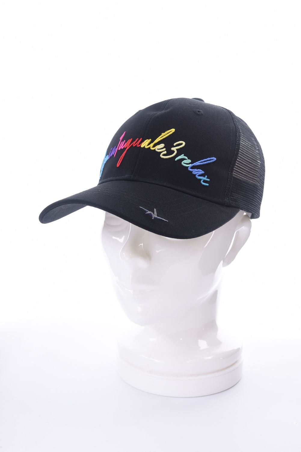 1PIU1UGUALE3 RELAX - RAINBOW LOGO CAP / レインボー刺繍ロゴ