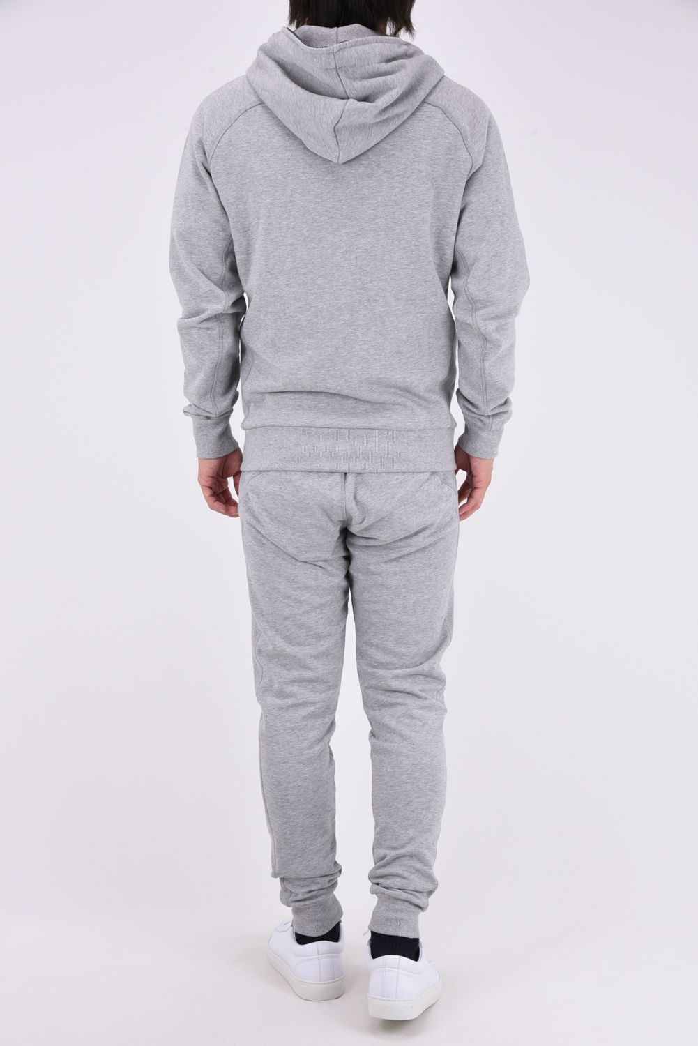 【26AW】 HEAVY FRENCH TERRY SCRIPT CODE LOGO HOODIE / フレンチテリー ロープロゴ ジップアップフーディー (グレー)