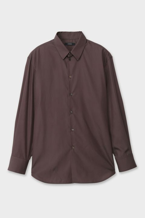 ELBOW PATCH DETAIL SHIRT / エルボー パッチ ディティールシャツ (ブラウン)