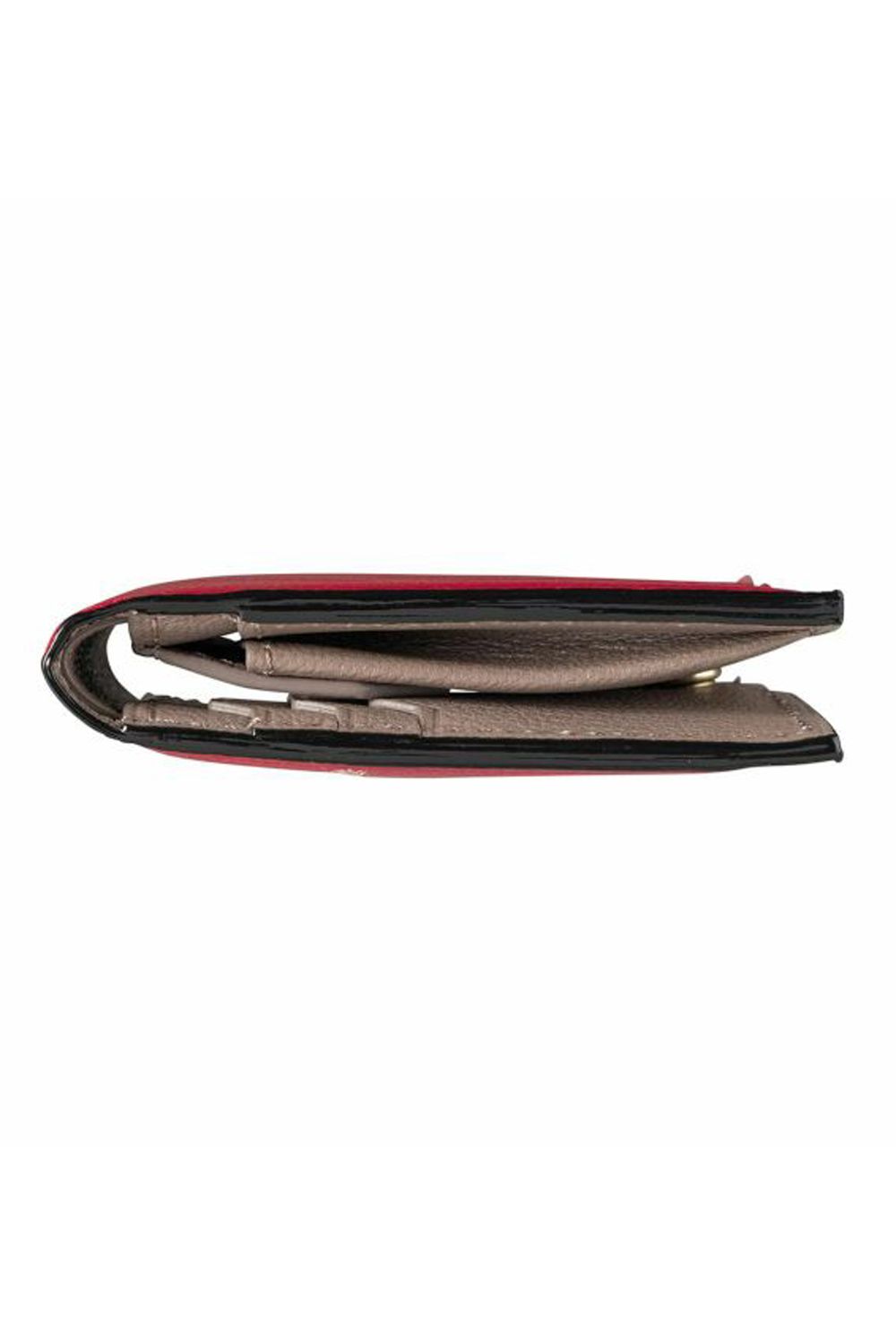 【残り1点】 MINI WALLET / LA401GT ゴートレザー スナップタイプ 二つ折りミニウォレット レッド / トルトラ