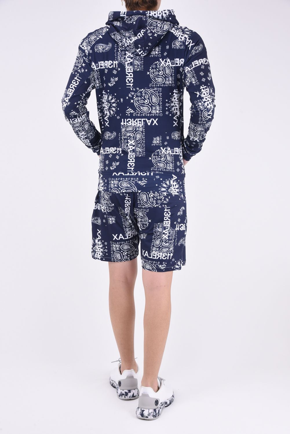 ALOHA PAISLEY  SHORT PANTS  / ペイズリー柄 ラッシュガード ハーフパンツ ネイビー