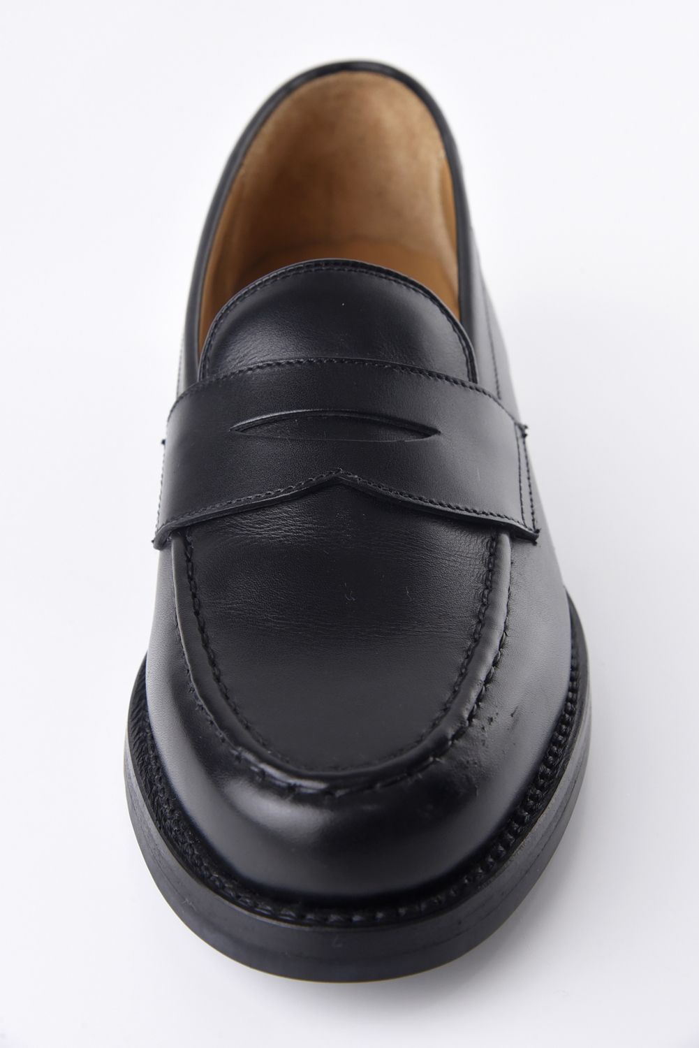 【訳ありアウトレット品】 SHOREDITCH / ペニーローファー フレンチカーフ ブラック