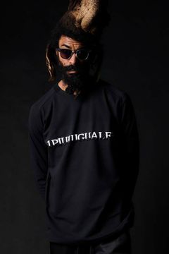113 SPORT AIR BOOST V NECK L/S BLACK / 3Dツートンロゴ ロングスリーブ Vネック Tシャツ ブラック