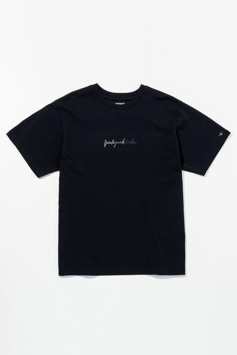 【26SS】 GRADIENT RHINESTONE T-SHIRT / グラデーション ラインストーンロゴ Tシャツ (ブラック)