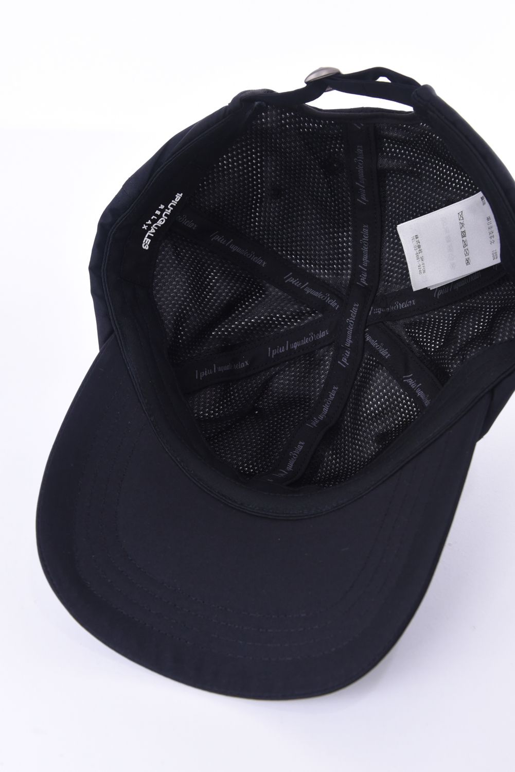 GORE-TEX GTX LOGO CAP / 刺繍ロゴ キャップ (ブラック)