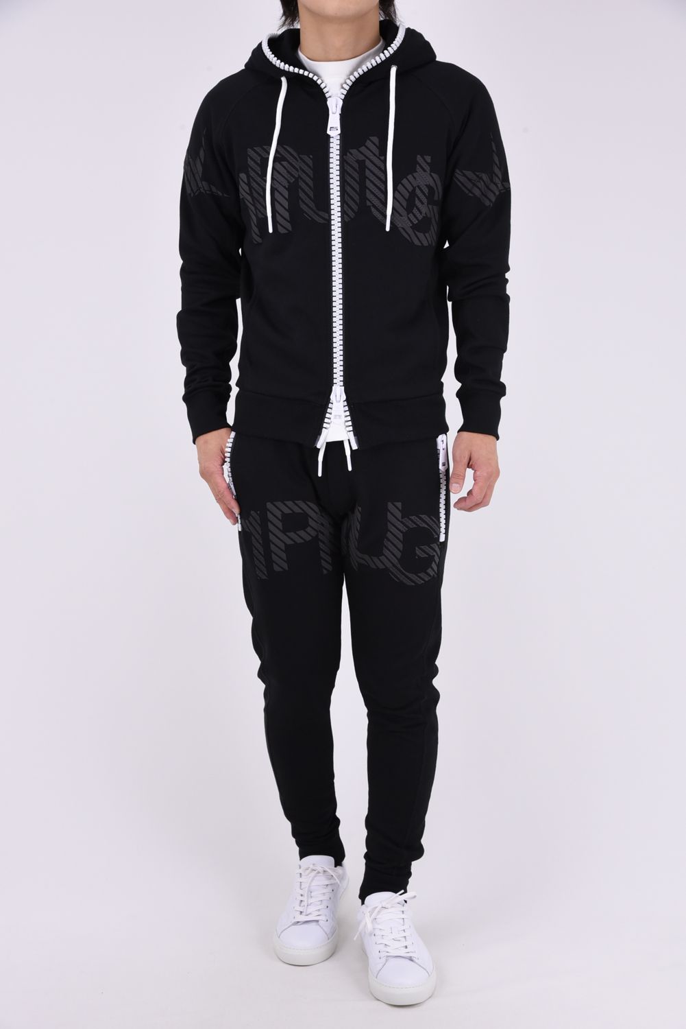 【26AW】 TC FRENCH TERRY SHADOW LOGO HOODIE / フレンチテリー シャドウロゴ フーディー (ブラック)