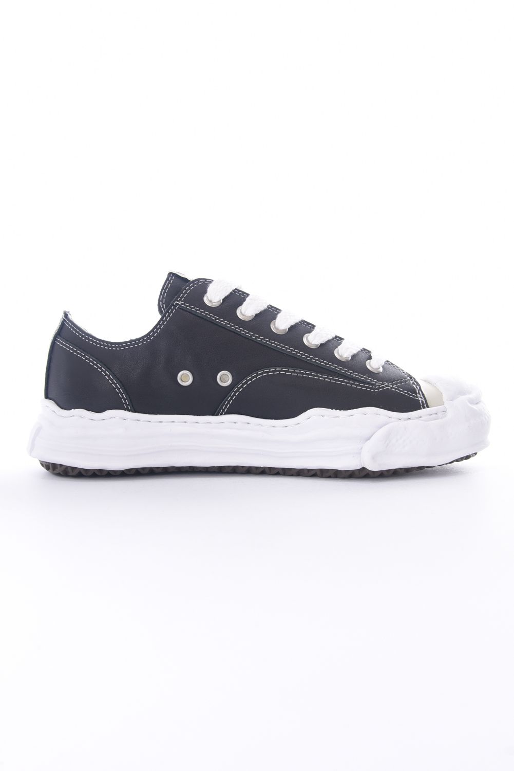 ORIGINAL SOLE TOE CAP SNEAKER LOW LEATHER / オリジナルソール レザー ローカット ブラック
