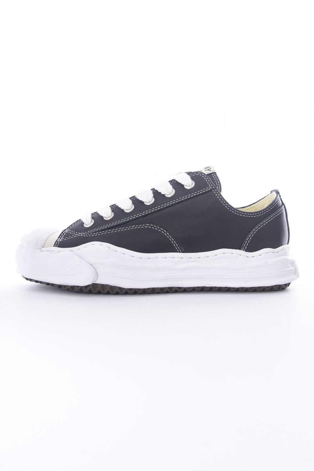 ORIGINAL SOLE TOE CAP SNEAKER LOW LEATHER / オリジナルソール レザー ローカット ブラック