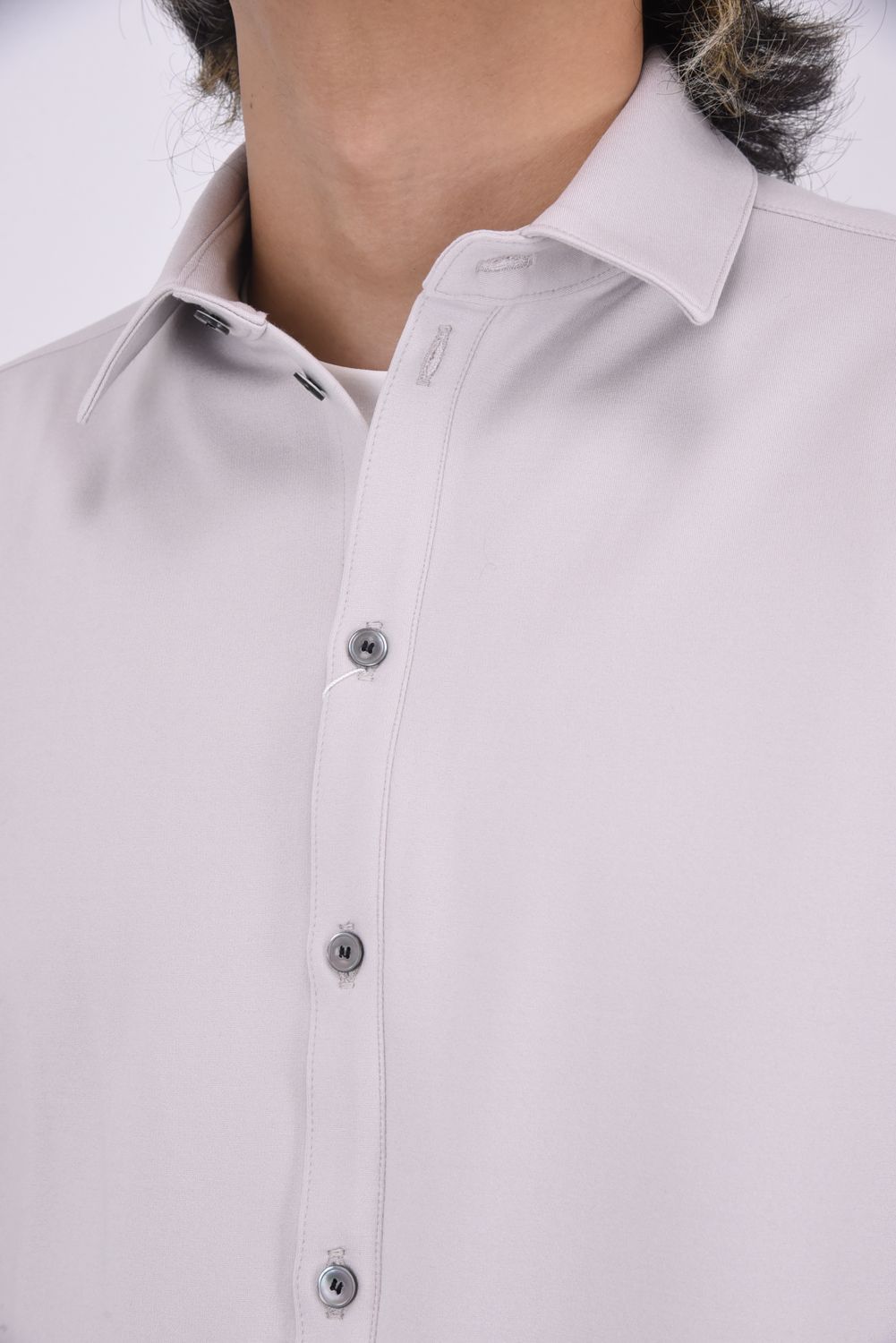 JERSEY JACK SHIRTS / 裏起毛 ジャックシャツ グレー