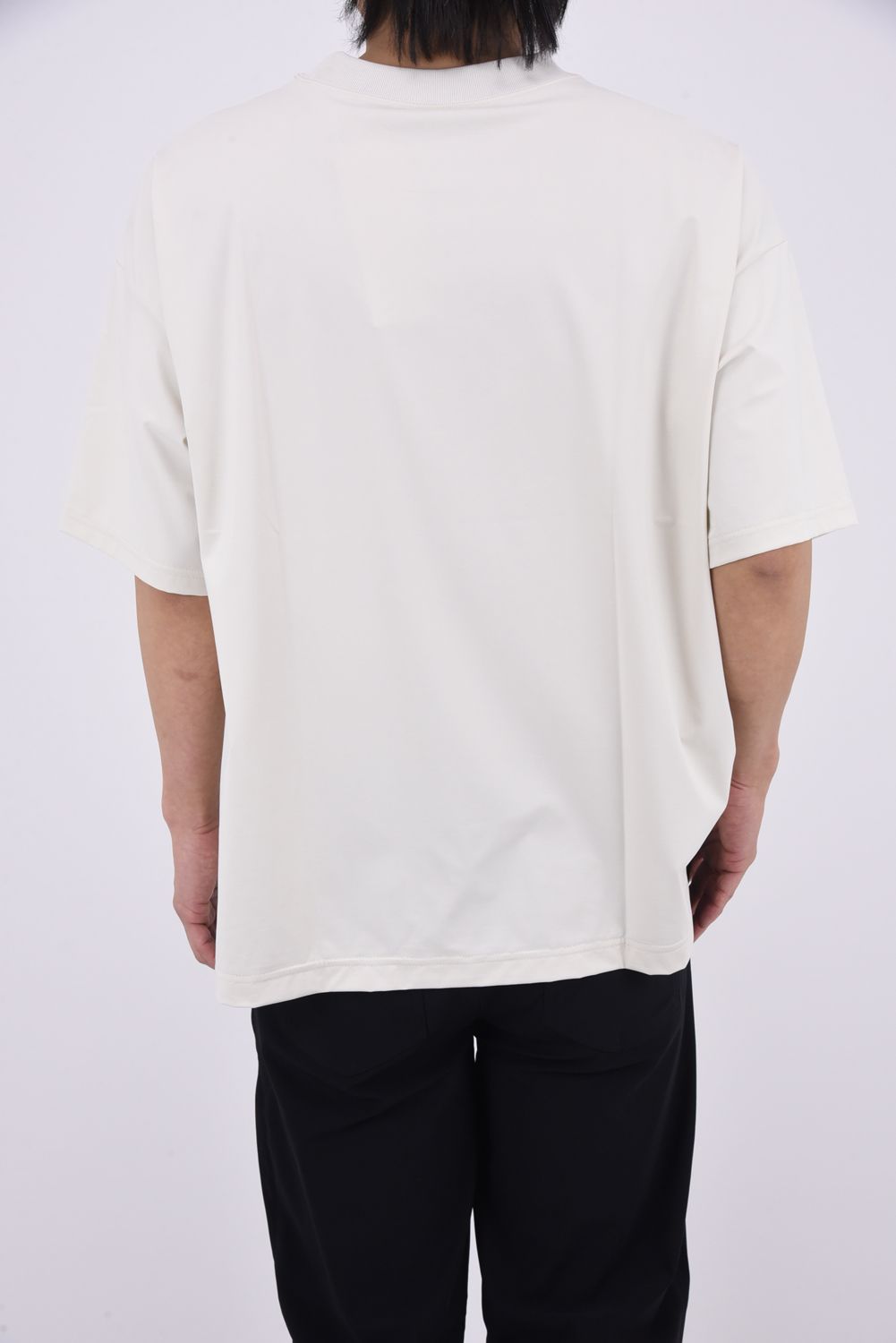 CAR OVERNYLON T / ナイロントリコット フォトプリント オーバーサイズ Tシャツ (グレージュ)