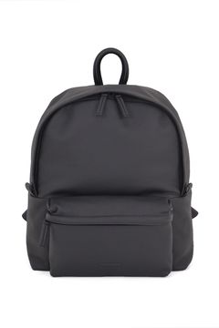 ESSENTIAL LEATHER DAYPACK MEDIUM / 防水レザー デイパック (ブラック)