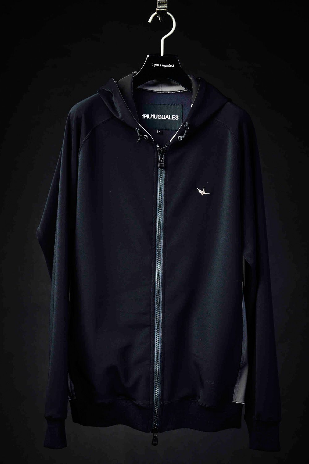 113SPORT HYPER JERSE PARKA / バックロゴ  ジャージ ジップアップパーカー ブラック