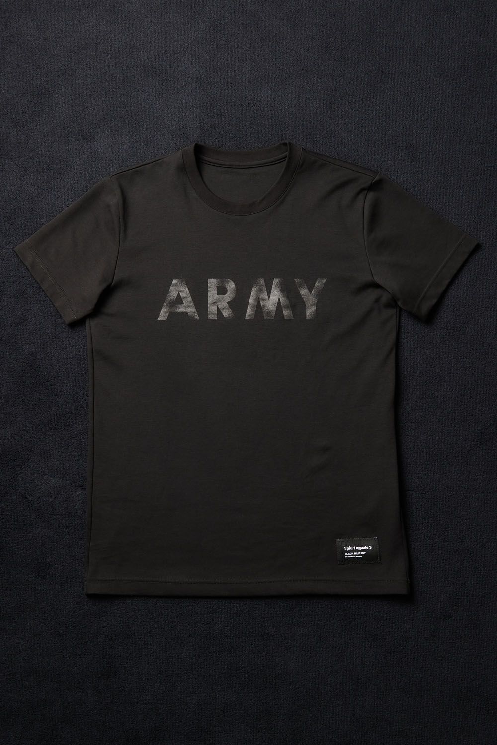 【BLACK MILITARY Vol.19】 VINTAGE LOGO ARMY T-sh BLACK / BLACK (8月頃入荷予定) ※オーダー締切 6/28(水)11:59迄
