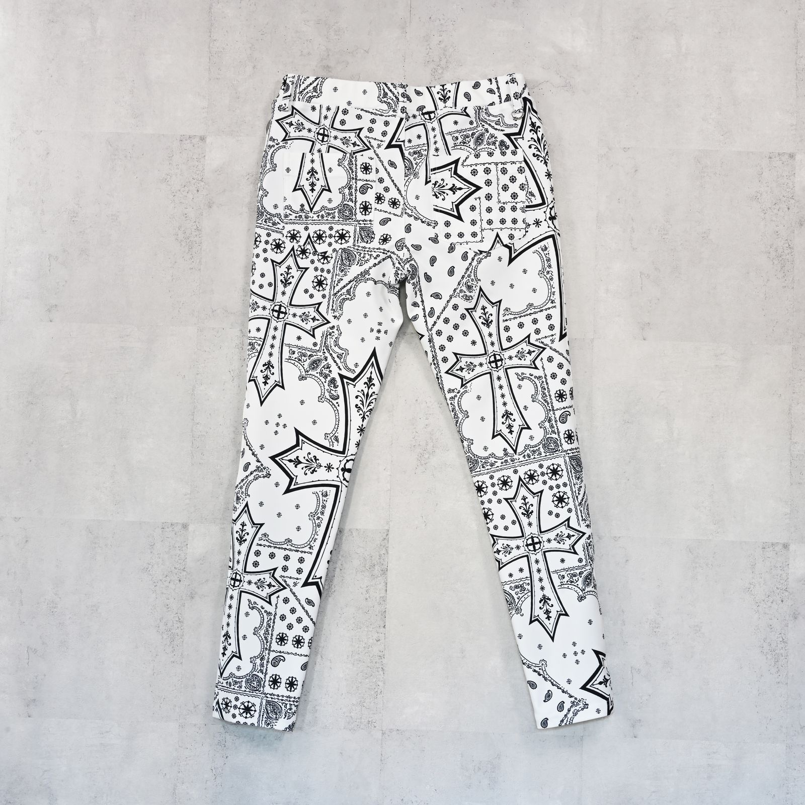 CHRIS EASY TUCK PANTS / ハイテンショントリコット スラックスイージータックパンツ (クロスホワイト) (1月上旬入荷予定) ※オーダー締切:9月7日(月)17時