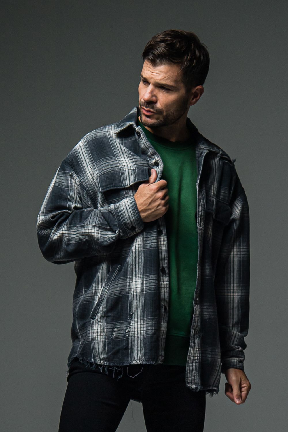 RESOUND CLOTHING - GRUNGE CHECK SHIRT / ヴィンテージ