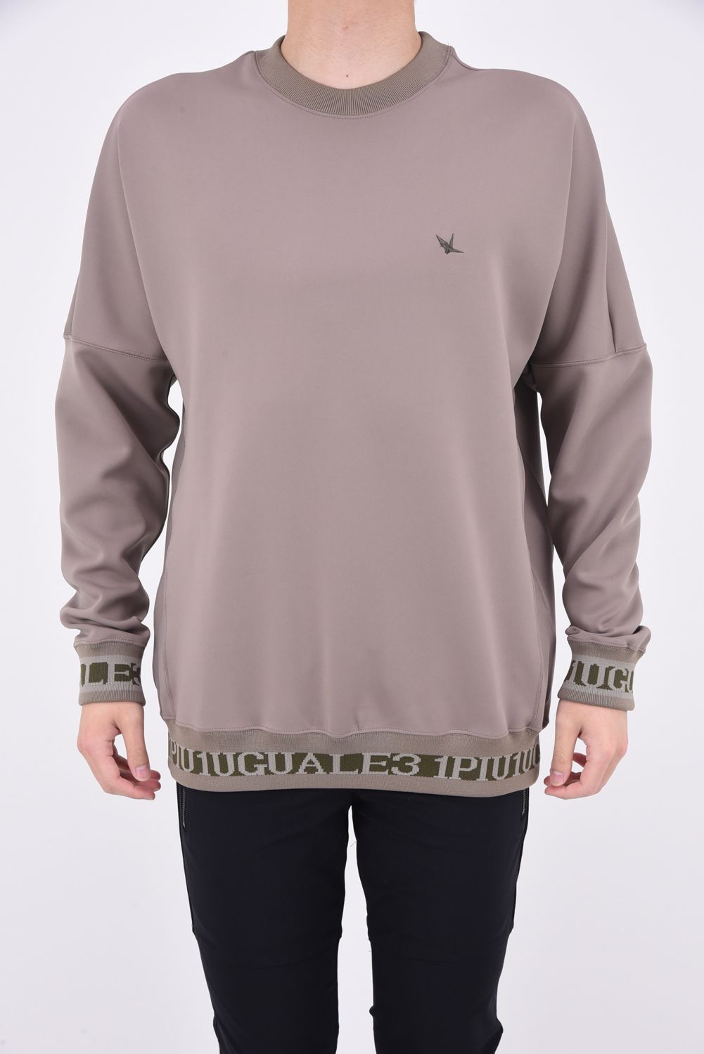 113SPORT PREMIUM LOOSE FIT CREW / ルーズフィット クルーネック Tシャツ グレーベージュ
