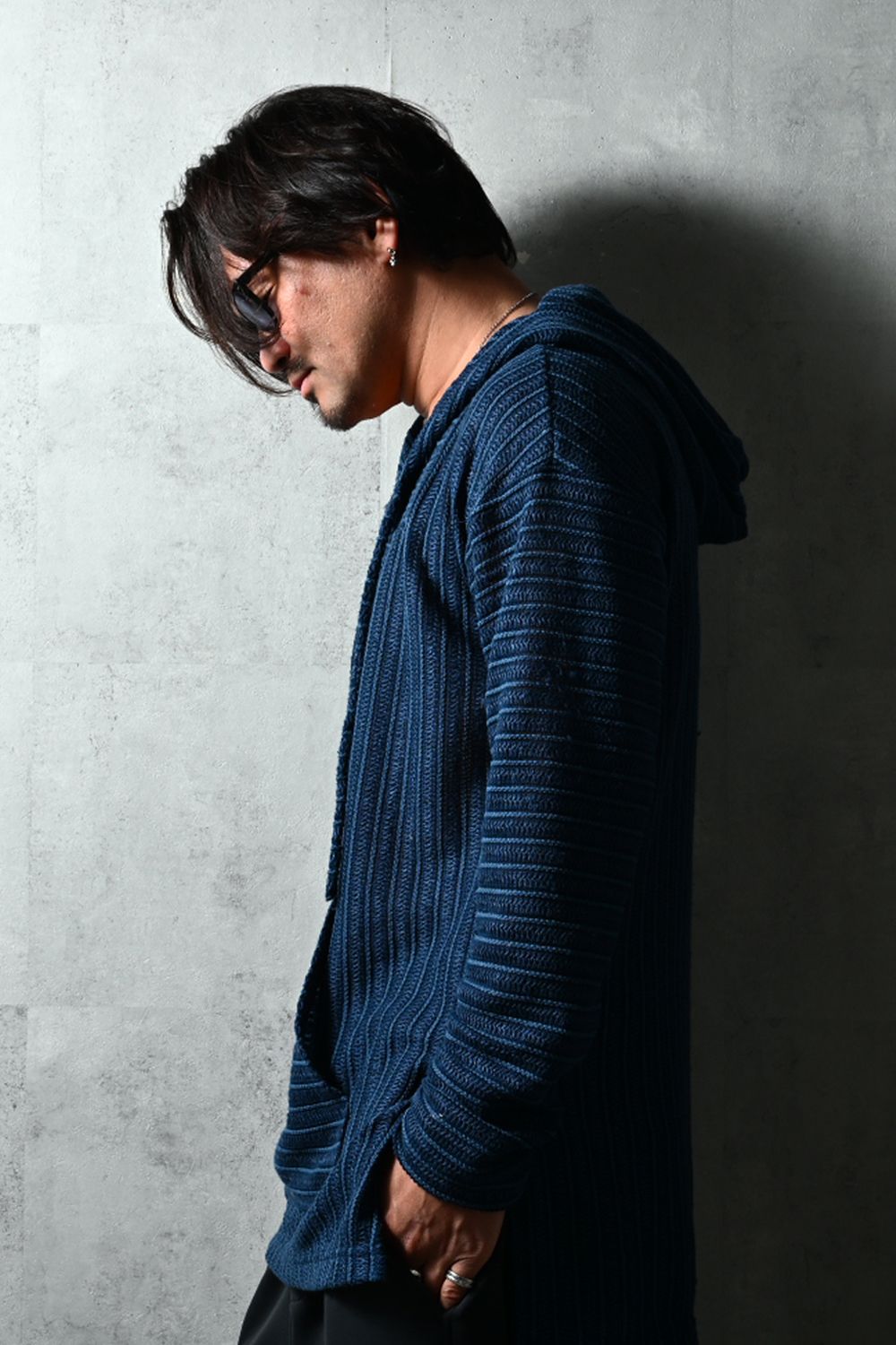 RUSSEL MEXICAN HOODIE / ラッセル織り プルオーバー オリジナルメキシカンパーカー (ネイビー) (3月上旬入荷予定) ※オーダー締切12/13(土)17:00