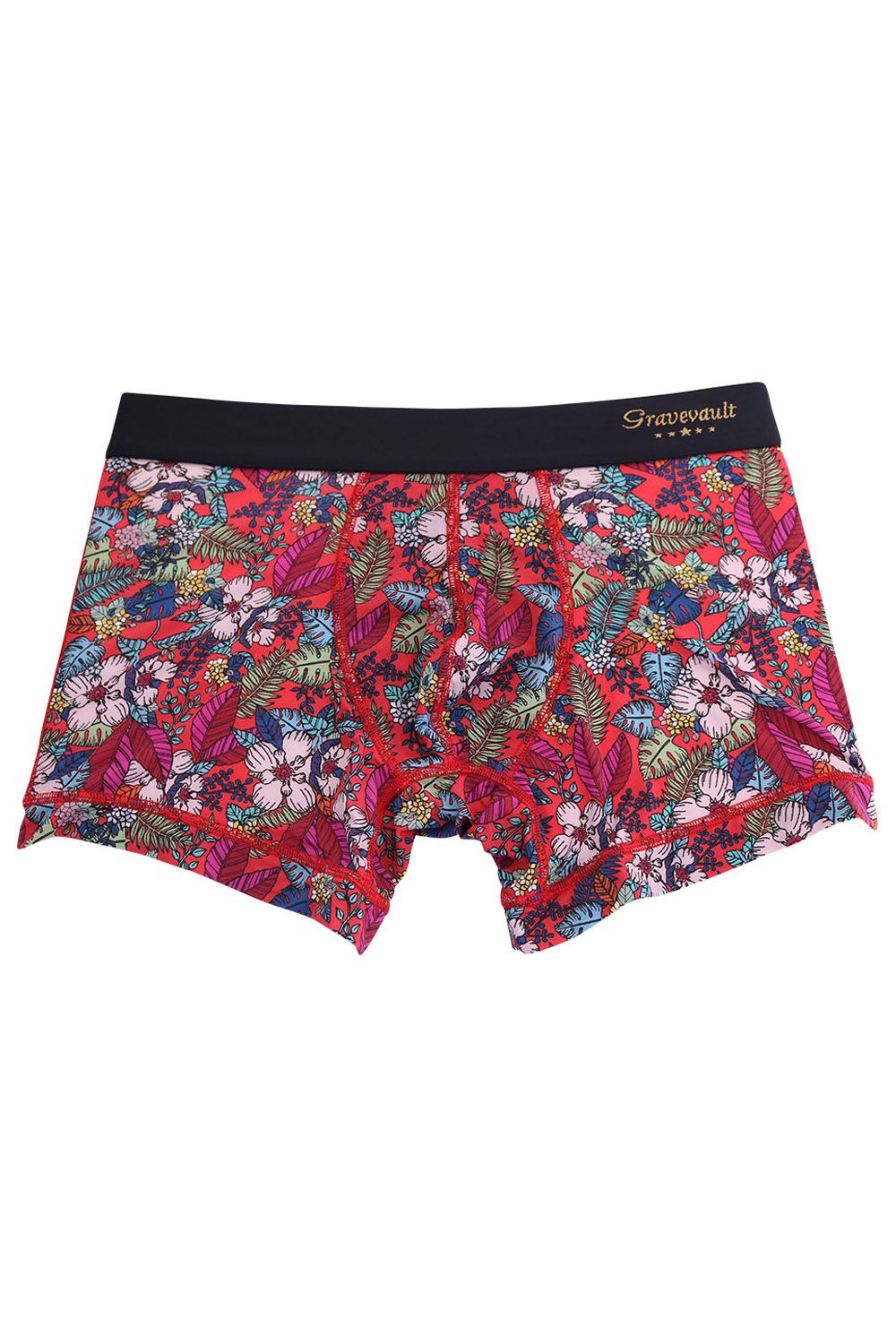 WILD FLOWERS Short Boxer - レッド