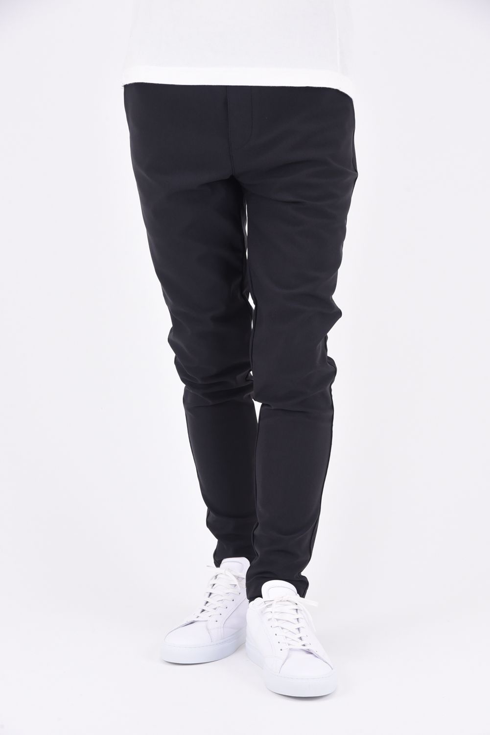 SL EASY PANTS / スラックス型イージーパンツ チャコール