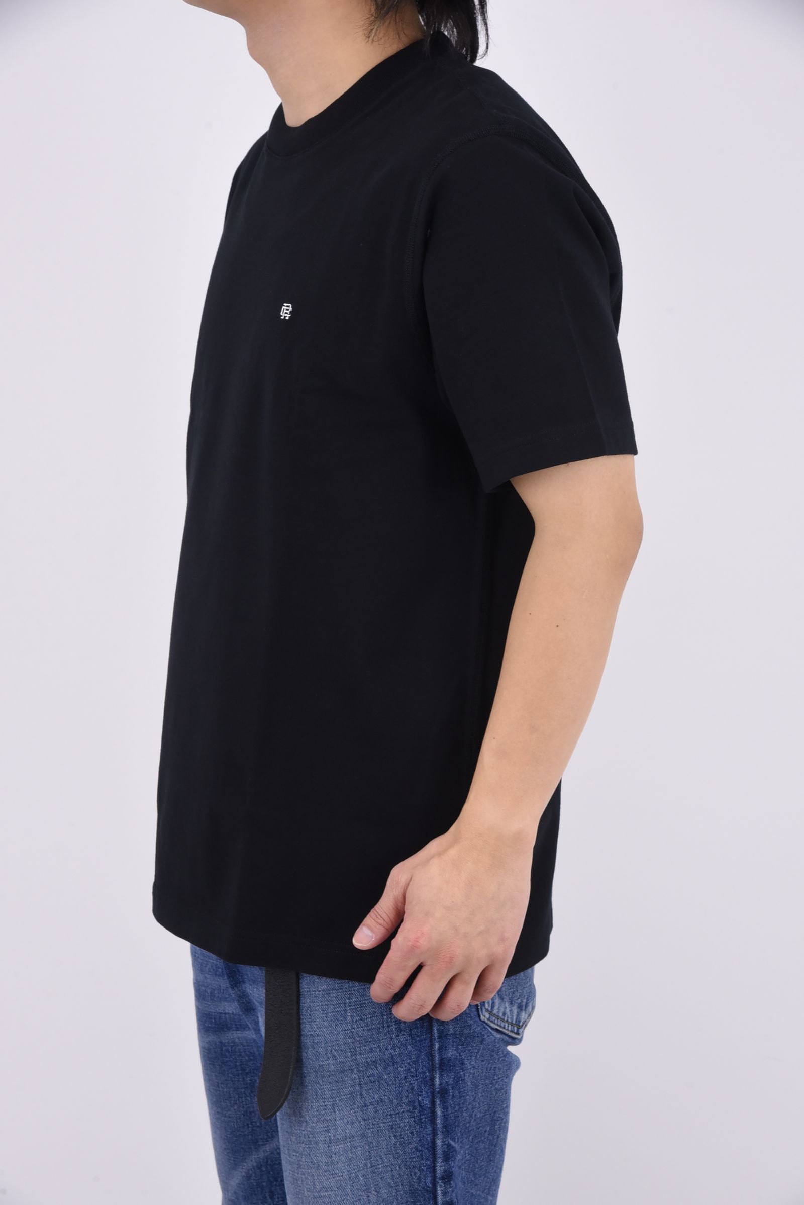【国内正規品】【STANDARD FIT】 MIDWEIGHT JERSEY MONOGRAM T-SHIRT / ミッドウェイト ジャージ モノグラム 半袖Tシャツ ブラック