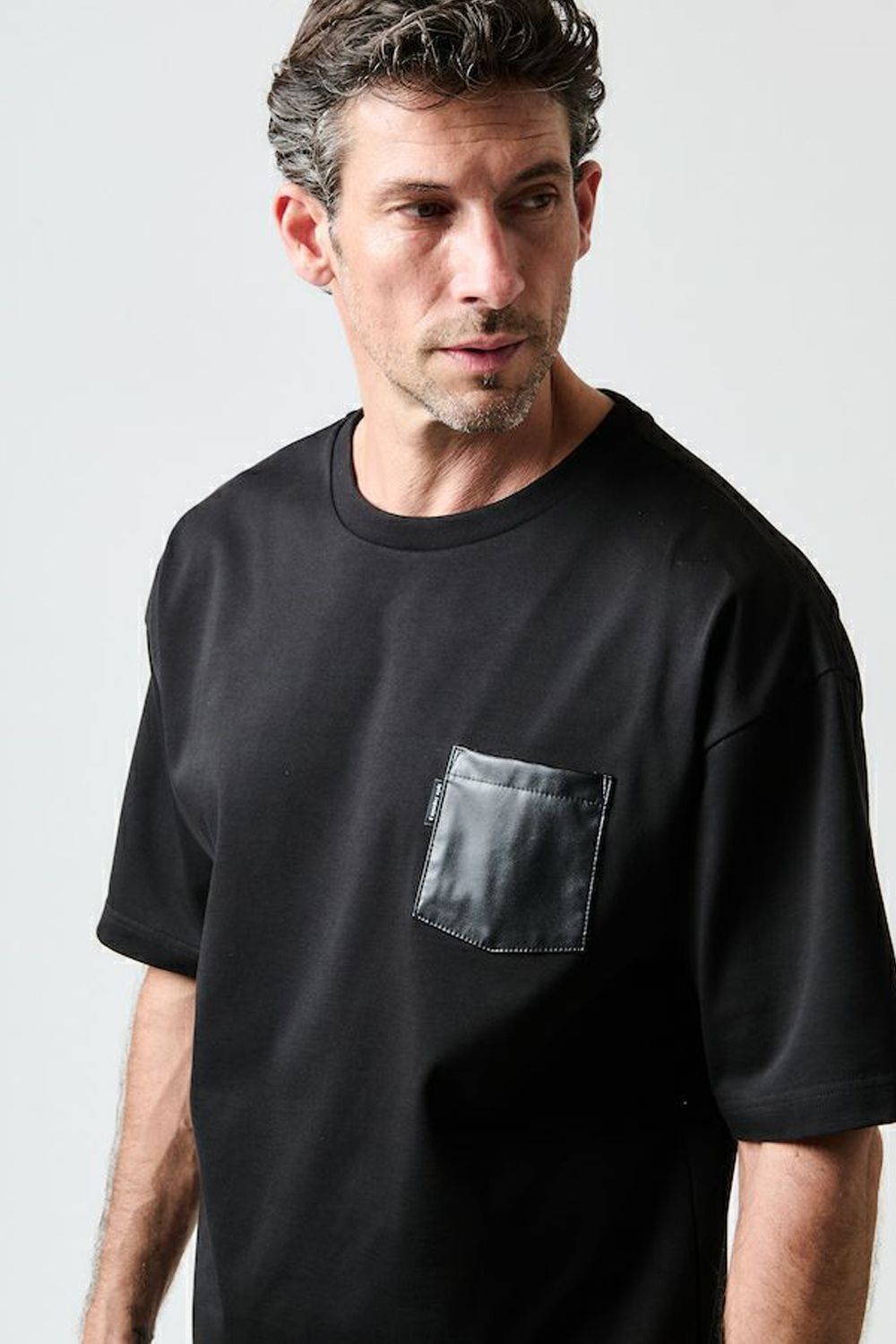 POCKET BIG T / ビッグシルエット ポケットTシャツ ブラック