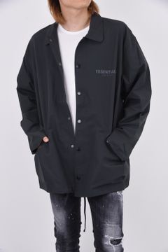 FOG ESSENTIALS - COACH JACKET BLACK LOGO / バック ブラックロゴ 