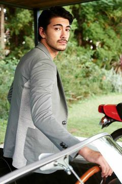 RIB JACKET / 定番 リブ 2Bシングル ジャケット グレー