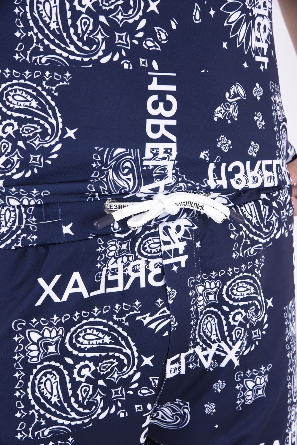 ALOHA PAISLEY  SHORT PANTS  / ペイズリー柄 ラッシュガード ハーフパンツ ネイビー
