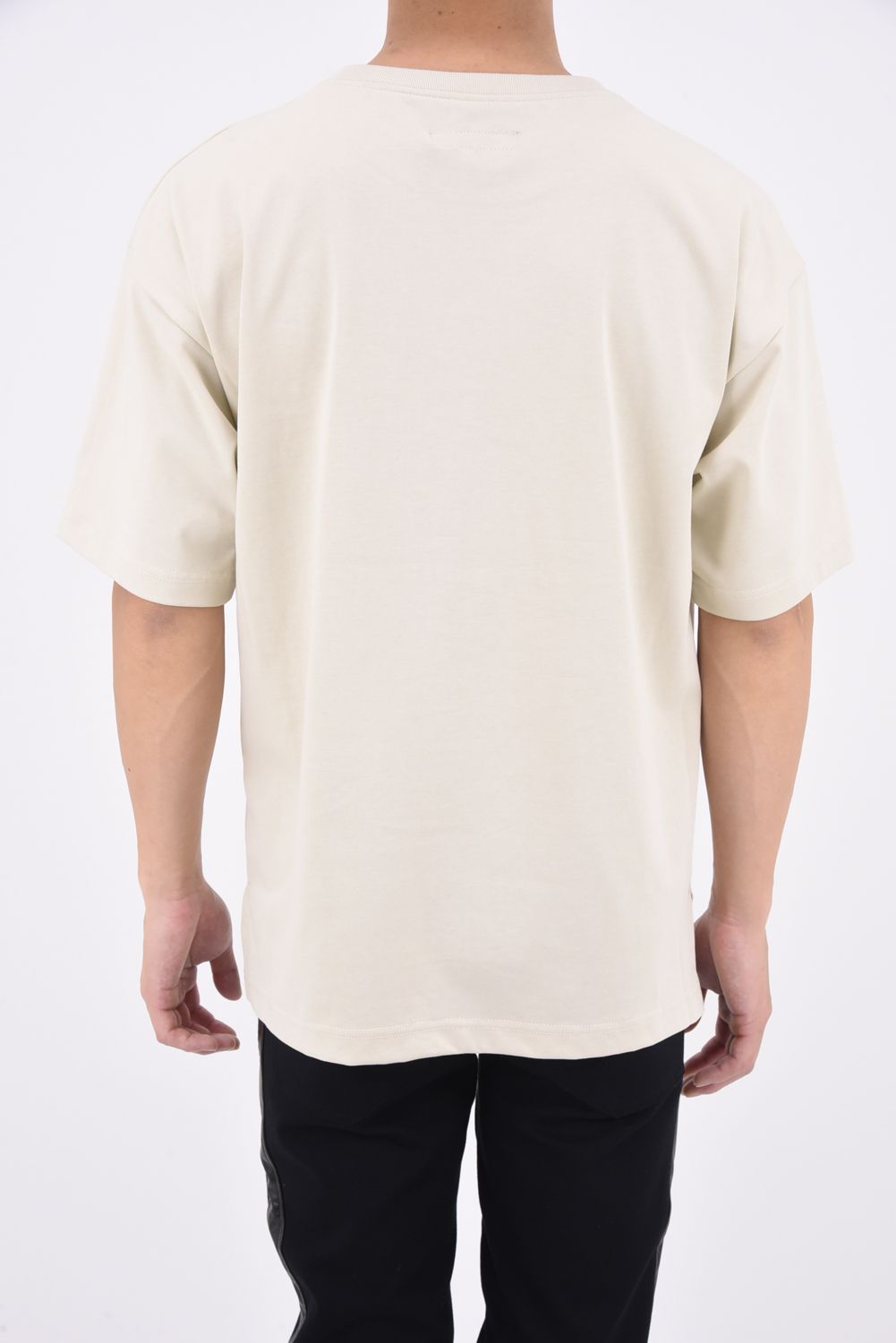 POCKET BIG T / ビッグシルエット ポケットTシャツ ライトベージュ