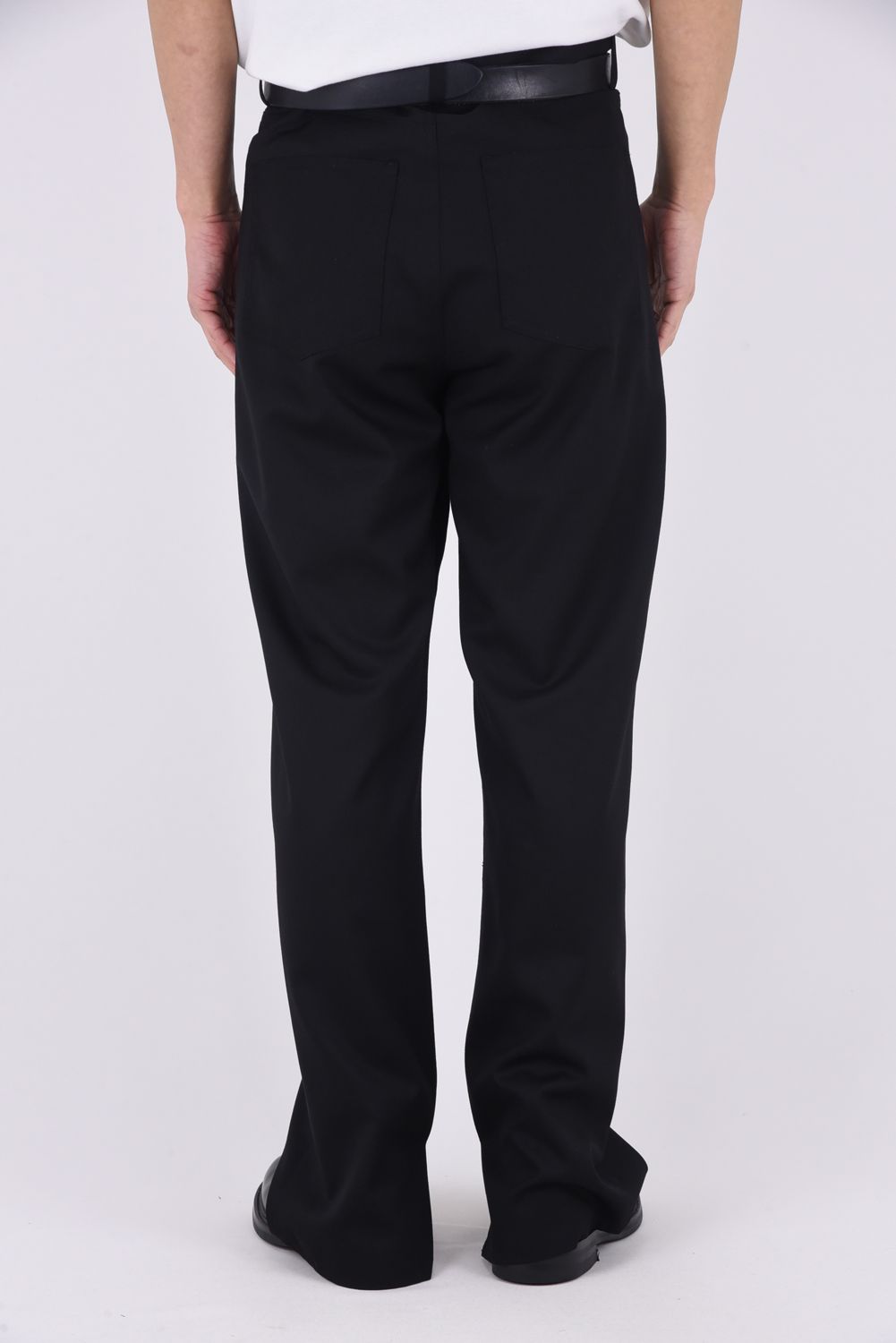 SUMMER WOOL 5-POCKT PANTS / サマーウール 5ポケット パンツ (ブラック）
