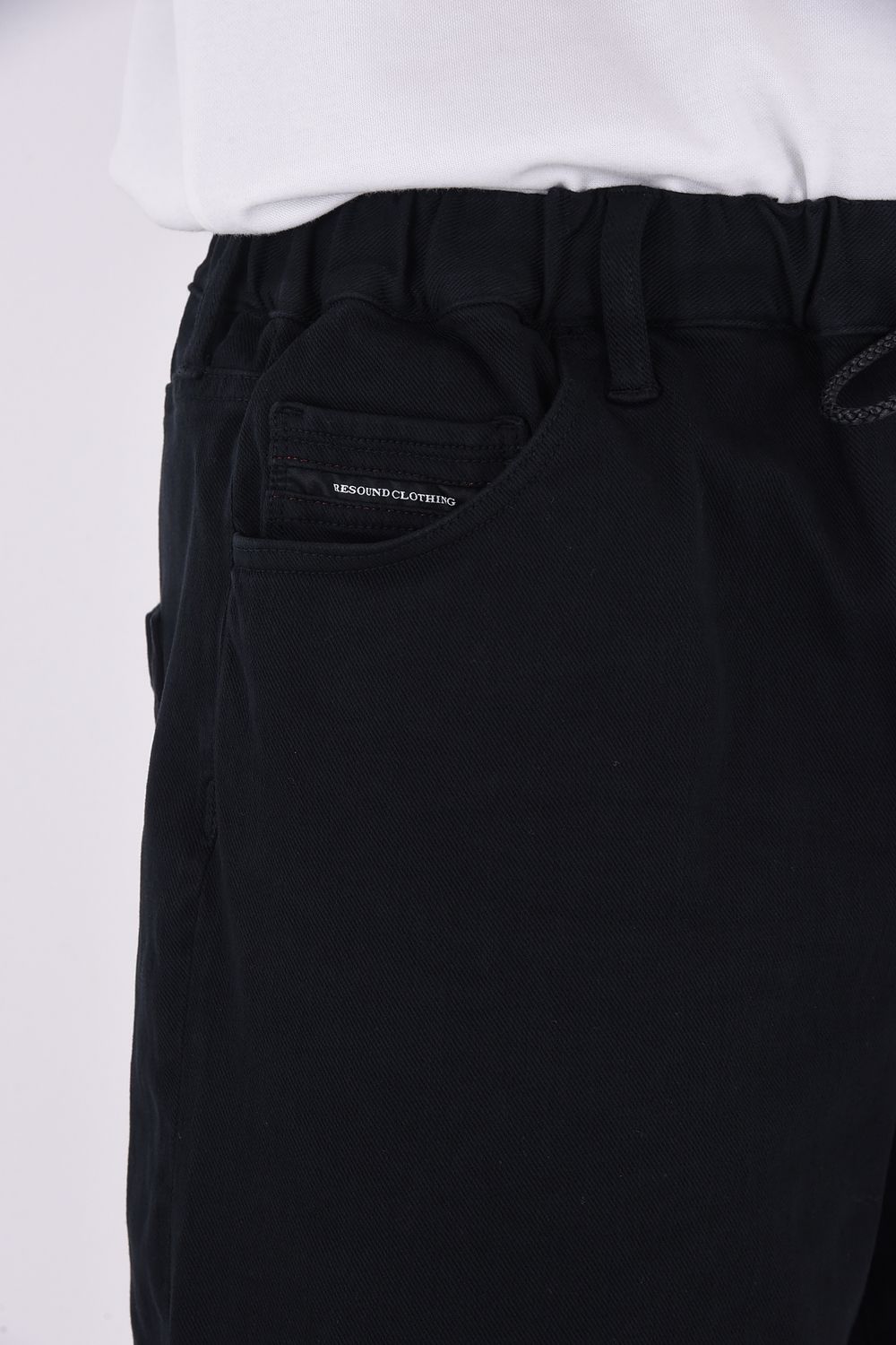 DENIM JERSEY SHORTS / ジャージーンズ ショートパンツ ブラック