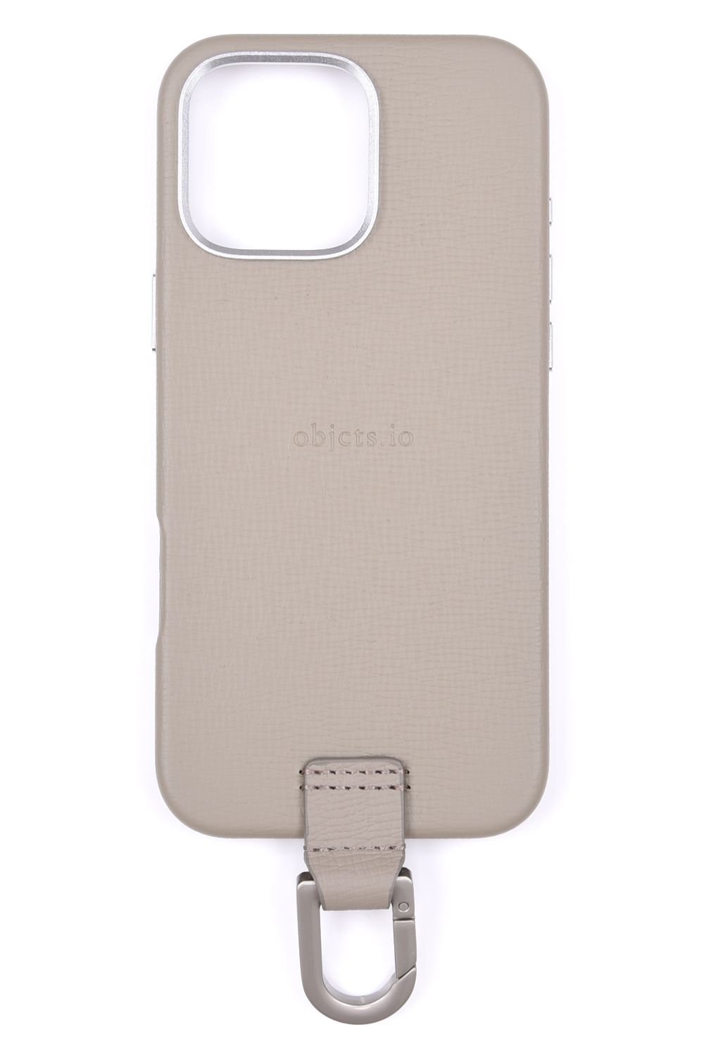 CARABINER-CASE / カラビナ付 iPhone レザーケース (トープ)