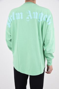 GD CLASSIC LOGO OVER TEE L/S / バックロゴ プリント クルーネック オーバーサイズ ロングスリーブ グリーン