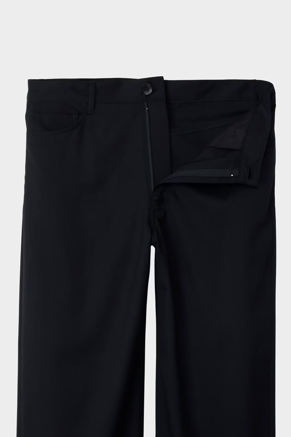 SUMMER WOOL 5-POCKT PANTS / サマーウール 5ポケット パンツ (ブラック）