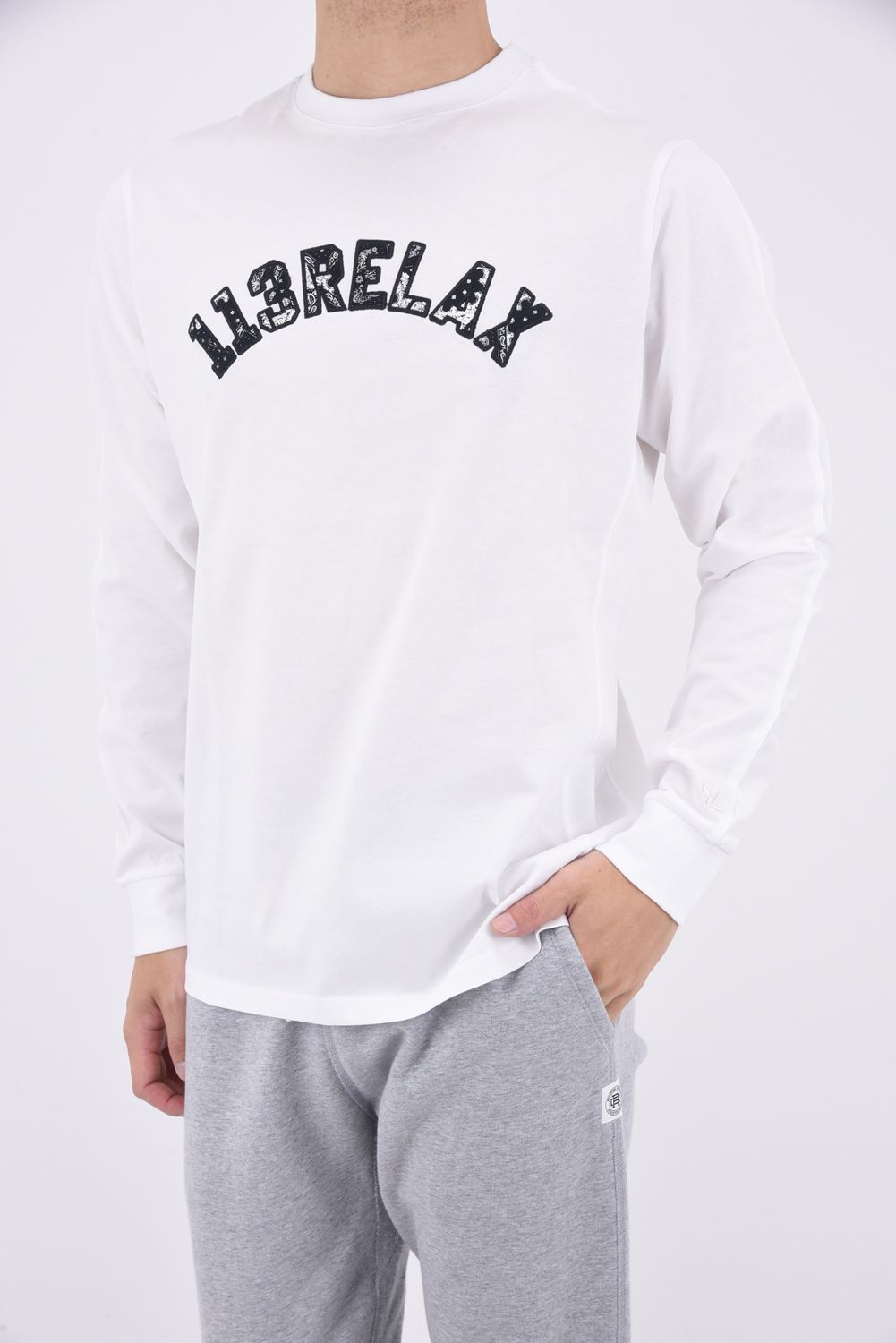 PAISLEY LOGO LONG T-SHIRT / ペイズリーロゴ ロングスリーブ クルーネックTシャツ ホワイト